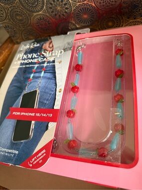Beaded Phone Strap iPhone Case - Fits iPhone 15/14/13